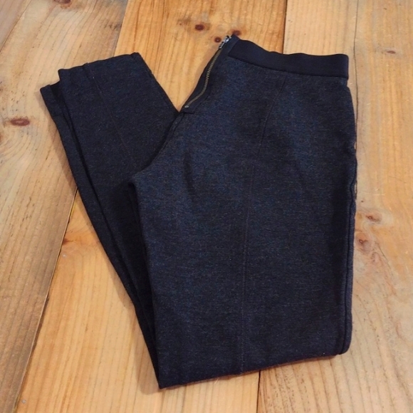 J Crew Gray Ponte Knit Pixie Pant w Exposed Back Zip 31090 - Picture 4 of 15